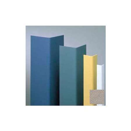 Pawling Vinyl Surface Mounted Corner Guard, 90Deg Corner, 1-1/2" Wings, 8'H, Chinchilla, Drilled CGD-12-8-297